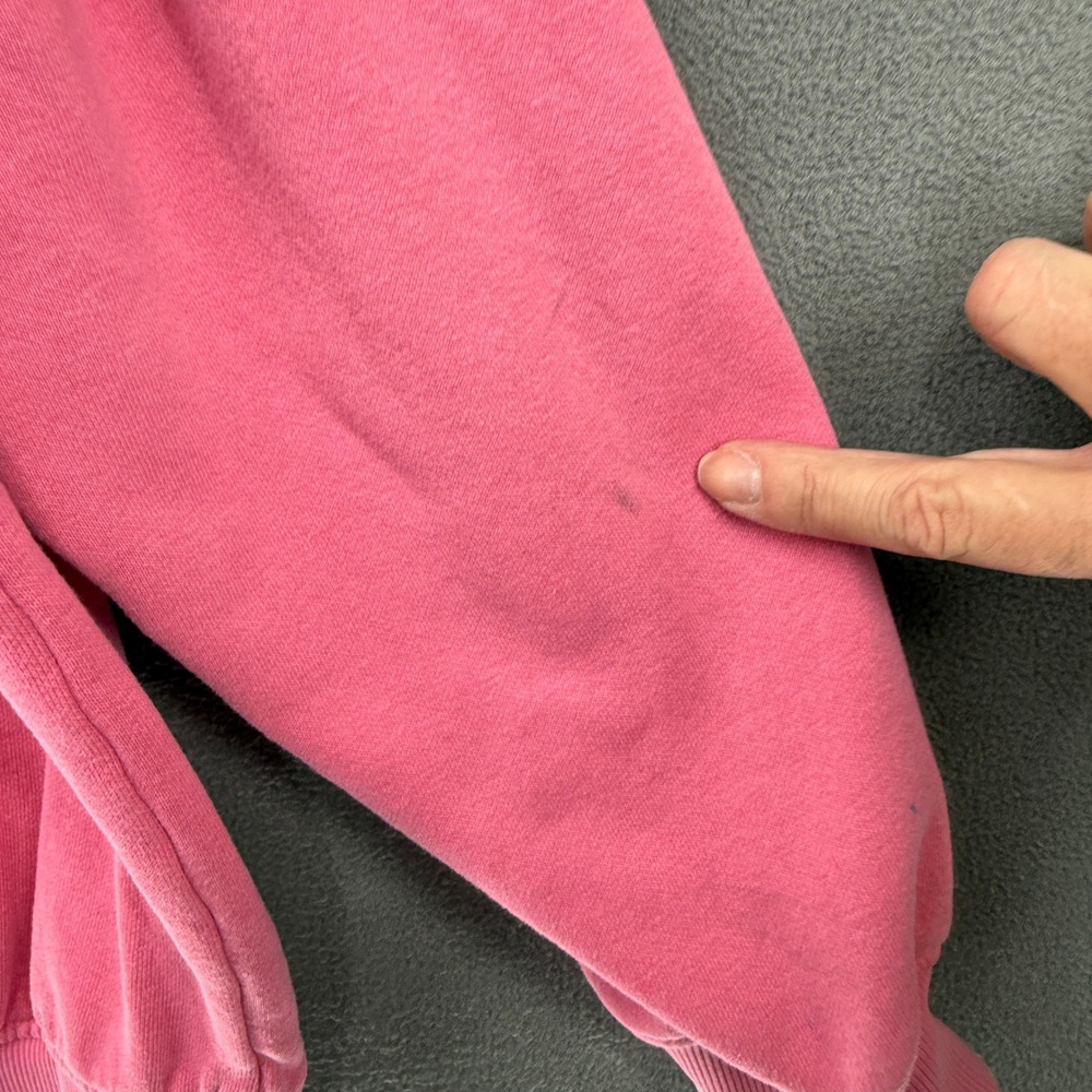 H&M Nirvana Sweatshirt Womens Size 12/14 Pink Crewneck Band Pullover Boxy - Picture 5 of 13